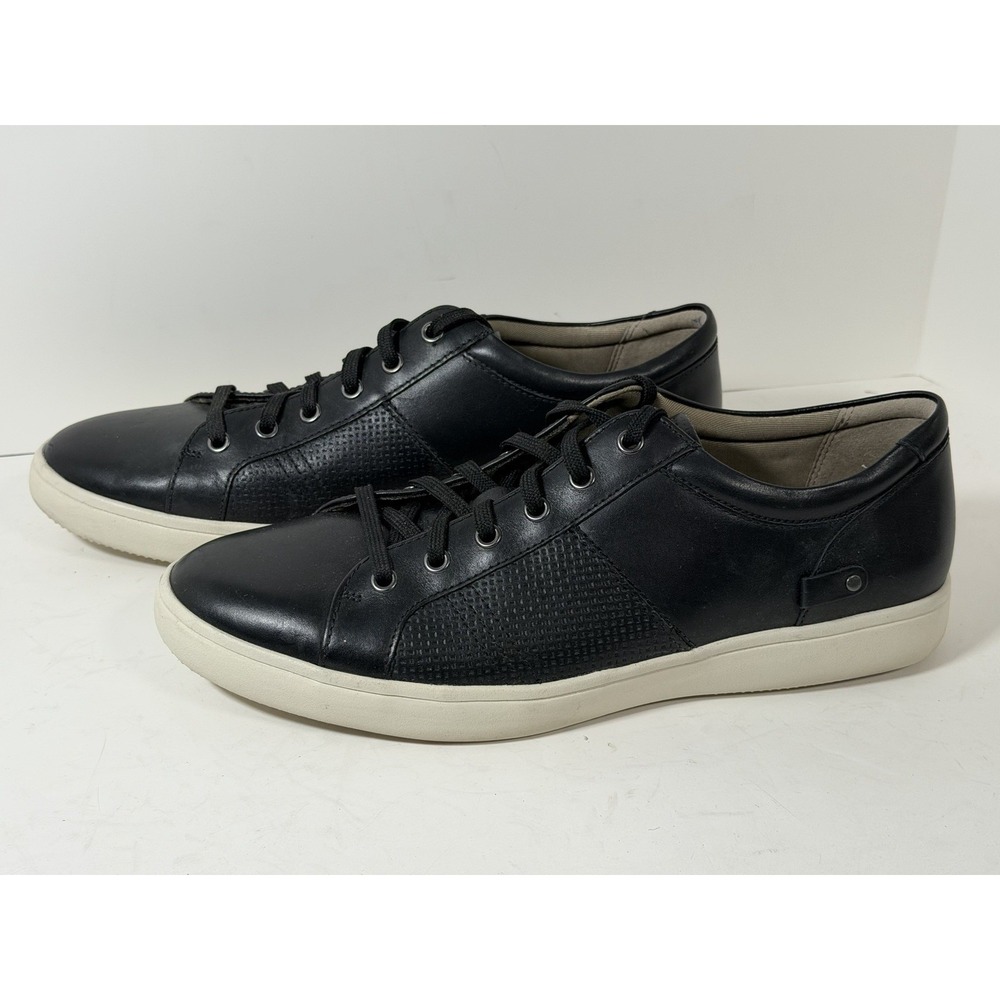 Rockport Shoes Mens 11 M Colle Tie Casual Low Top Sneakers CH3342 Black Leather